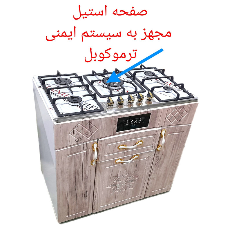 اجاق گاز تایسز 5شعله صفحه شیشه مدل TBG5-1916 تایسز - تصویر 5