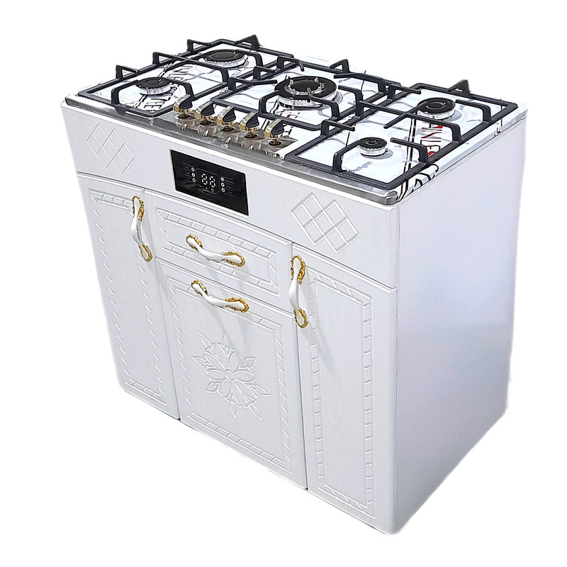 اجاق گاز توکار تایسز 5 شعله صفحه استیل مدل HS-1811 تایسز