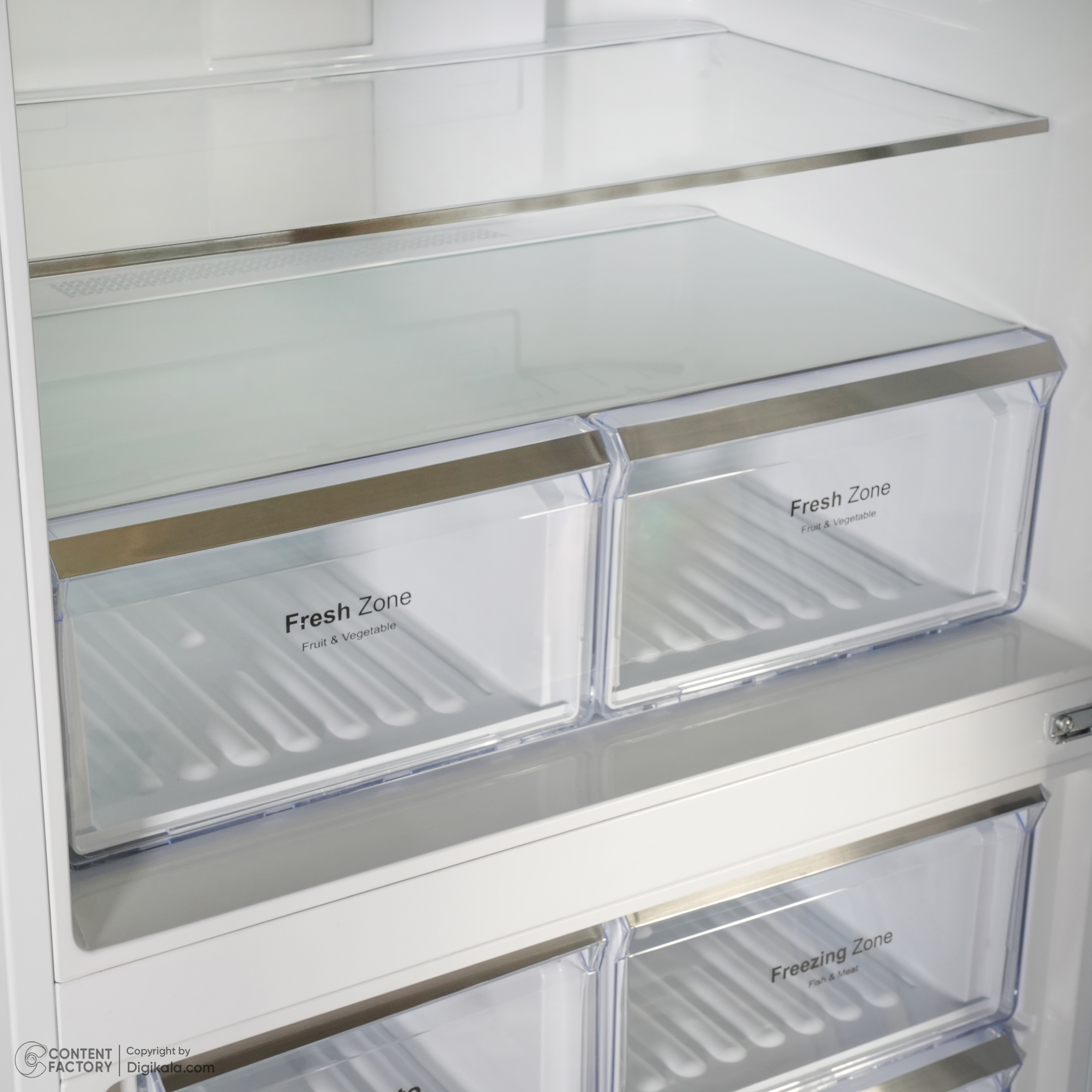 یخچال فریزر التتو فریزر پایین مدل NC-7041-DN طرح استیل التتو - تصویر 12