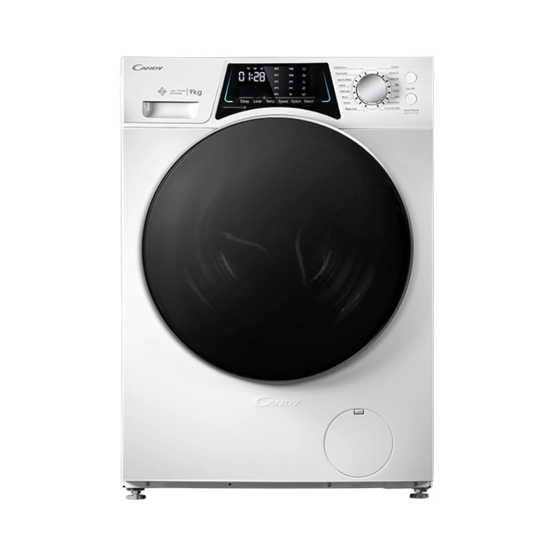 ماشین لباسشویی کندی اتومات 9KG مدل PFC946W سفید درب مشکی