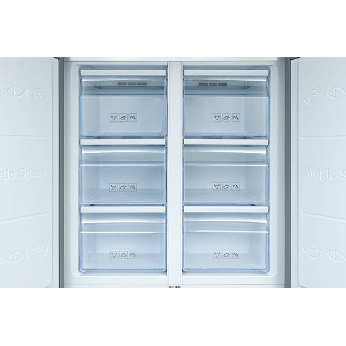 یخچال فریزر پاکشوما ساید بای ساید مدل RSP-800W(E1) سفید پاکشوما - تصویر 7