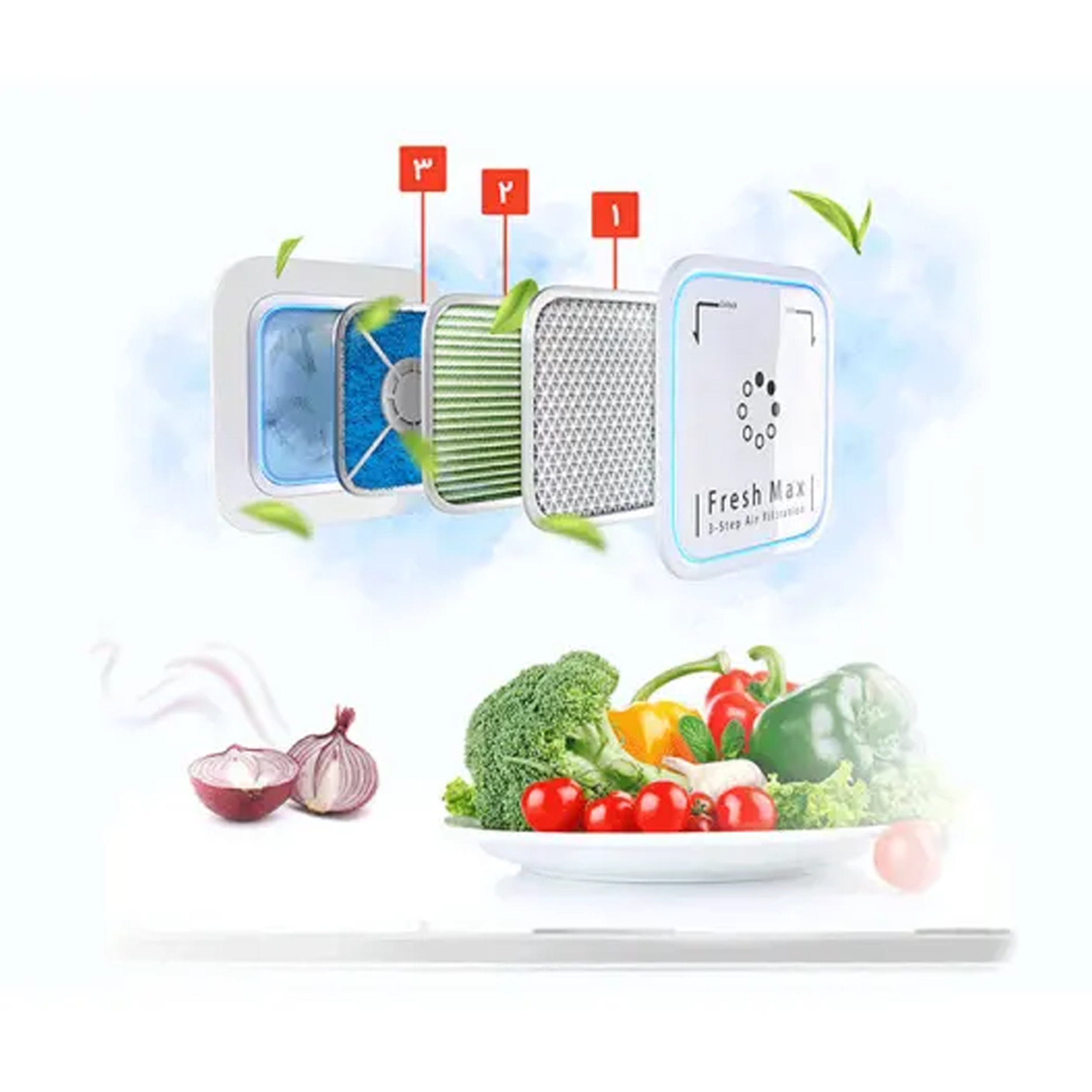 یخچال فریزر دوو ساید بای ساید دو درب مدل SXI20-31W سفید دوو - تصویر 9